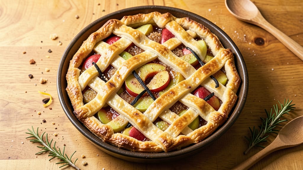 Shereen Pavlides' Apple Pie Recipe: Vanilla Bean Streusel Swirls and Foil-Sealed Crust