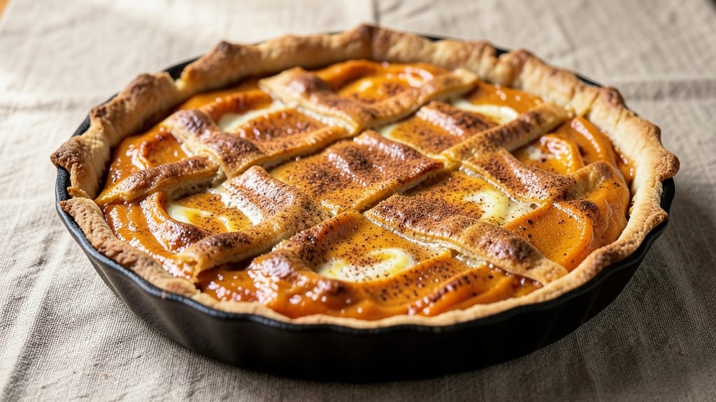 2 Deep Dish Sweet Potato Pie Recipe: Spiced Filling and Foil-Sealed Crust Brilliance