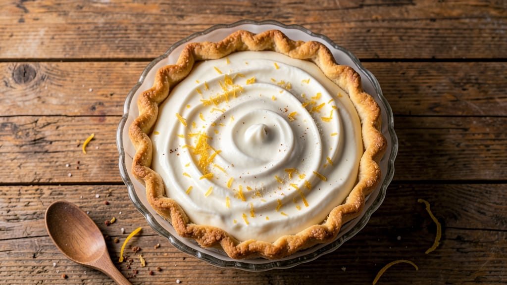 4-Ingredient Impossible Pie Recipe: No-Bake Magic With Creamy Vanilla Swirls