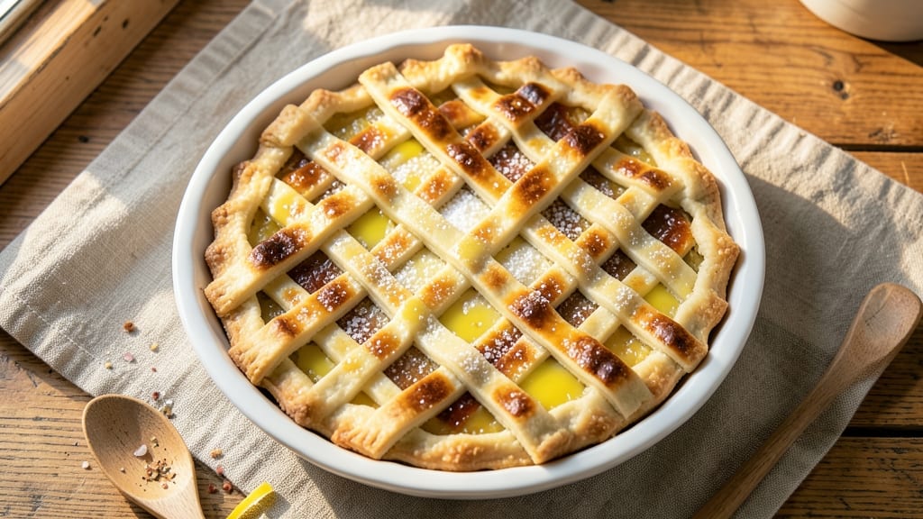 9-Inch Double-Crust Pie Crust Recipe: Lattice Mastery for Perfect Golden Edges