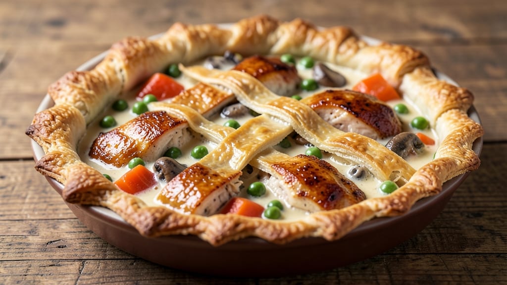 Amazing Chicken Pot Pie Recipe: Flaky Crust Hugs Savory Gravy and Tender Chicken