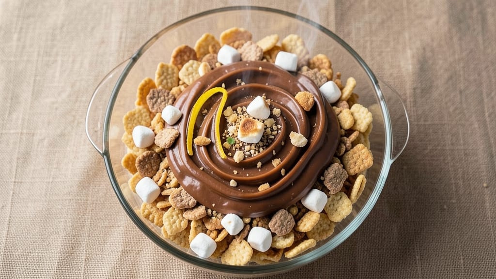 Rice Krispie S'mores Pinwheels Recipe: Crunchy Clusters and Melty Chocolate Swirls