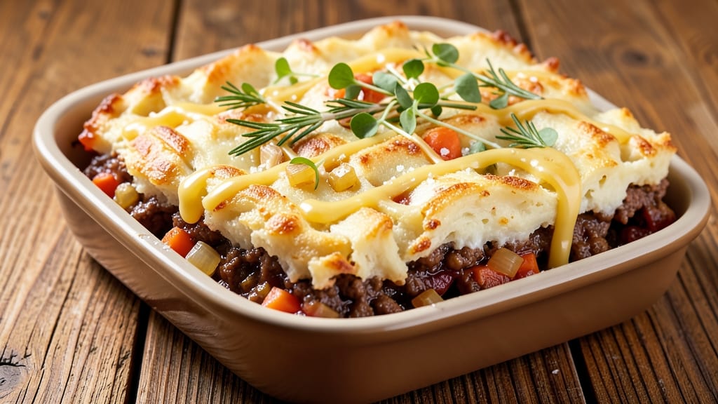 5 Star Shepherd's Pie Recipe: Mashed Potato Crust Over Savory Meat Filling