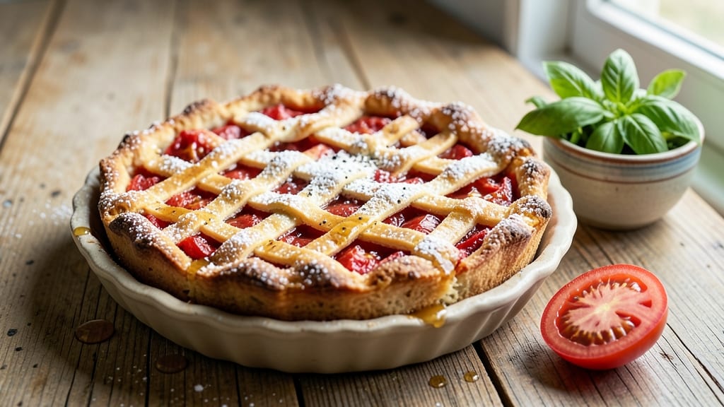 A Chef's Life Tomato Pie Recipe: Rustic Crust and Tangy-Sweet Filling Fusion