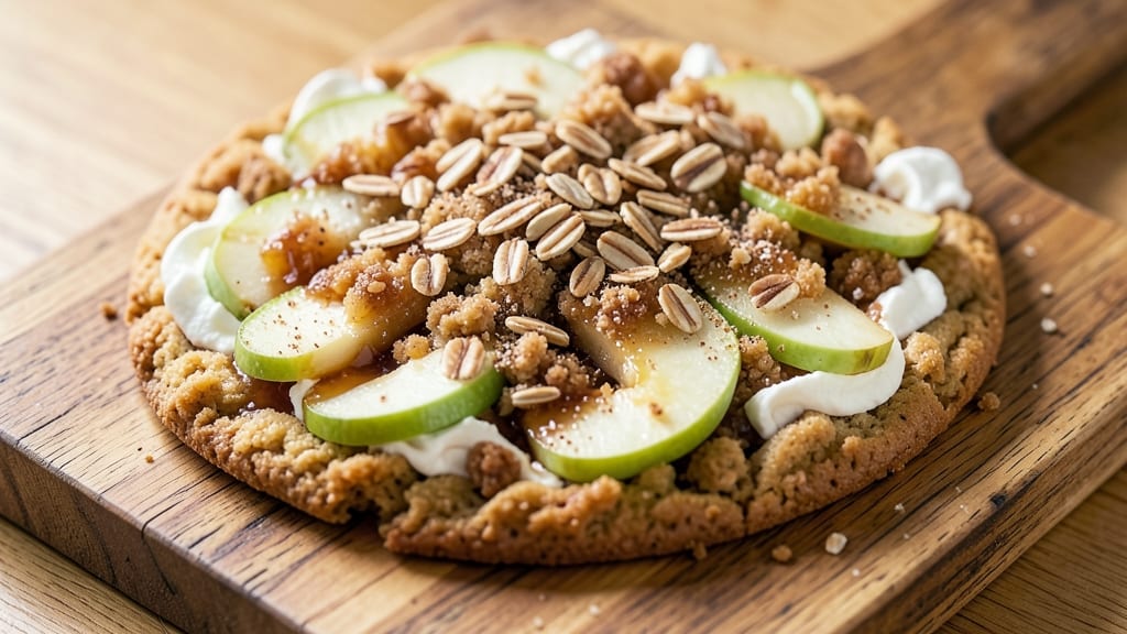 Apple Pie Crumbl Cookie Recipe: Spiced Apple Filling Cradled in Buttery Oat Clusters