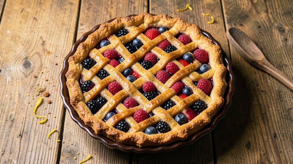American Berry Pie Recipe: Juicy Fruit Burst With Foil-Sealed Crust Brilliance