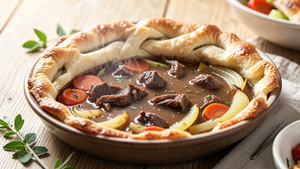 Beef Pot Pie Recipe With Leftover Beef: Crispy Top, Savory Gravy Revival