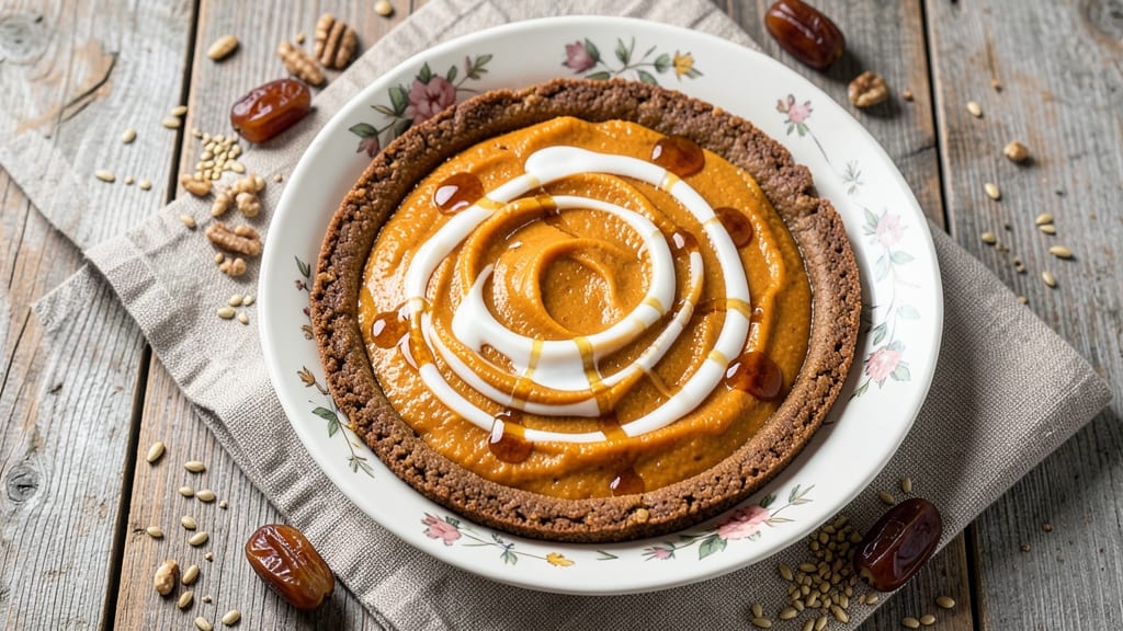 Raw Vegan Pumpkin Pie Recipe: Nutty Crunch and Silky Spice Fusion