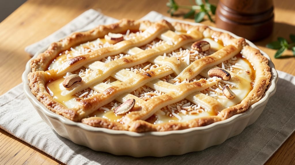 Amish Coconut Pie Recipe: Crispy Lattice Crust with Tropical Creaminess