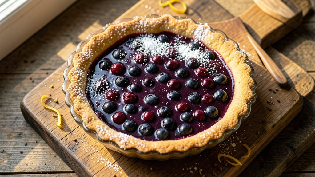 Fresh Blueberry No-Bake Pie Recipe: Crunchy Graham Base and Bursting Fruit Layers