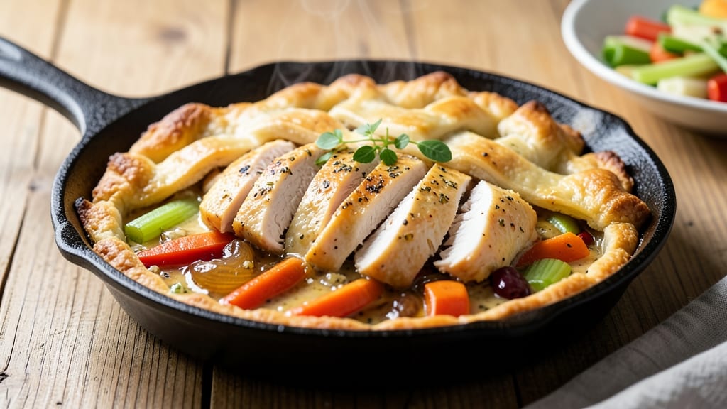 Quick Chicken Pot Pie Recipe With Pie Crust: One-Pan Creamy Gravy and Golden Crust