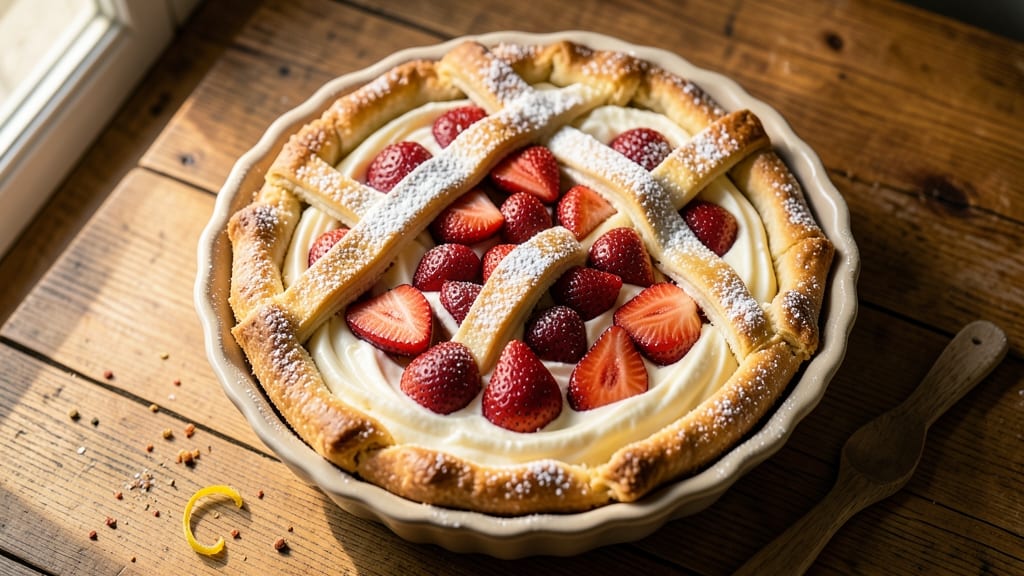 Amish Strawberry Cream Cheese Pie Recipe: Homestyle Vanilla Swirls and Buttery Crust Layers