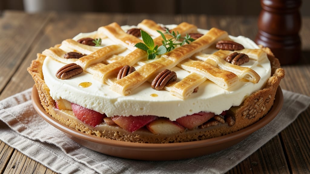 Apple Pecan Pie Cheesecake Recipe: Triple-Layered Dessert Fusion