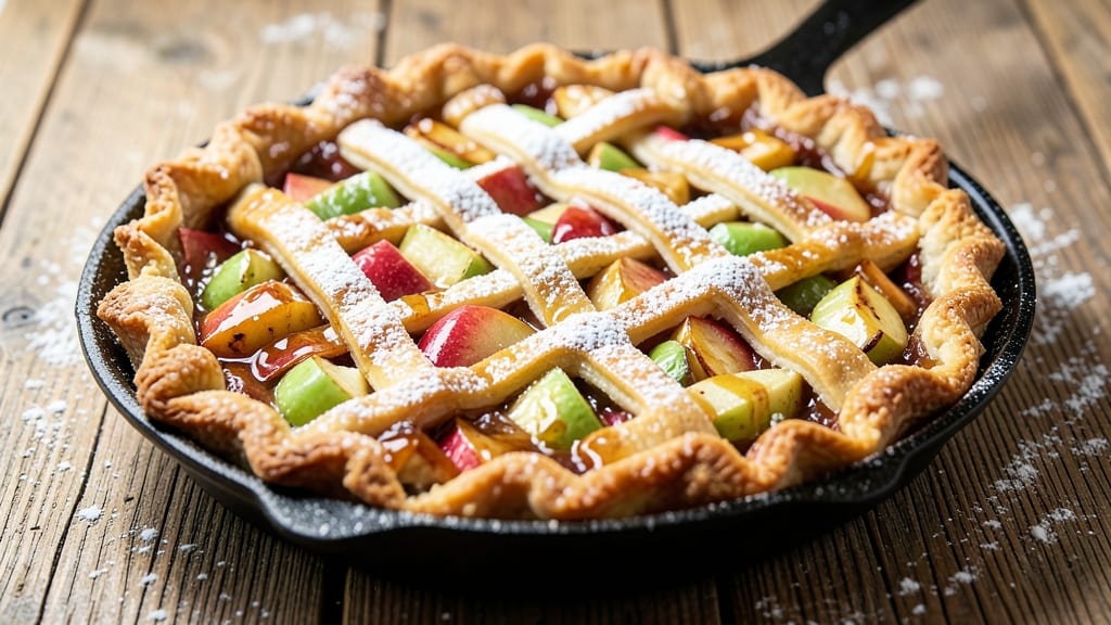 Scrumptious Apple Pie Recipe: Buttery Lattice Crust With Spiced Vanilla Swirls