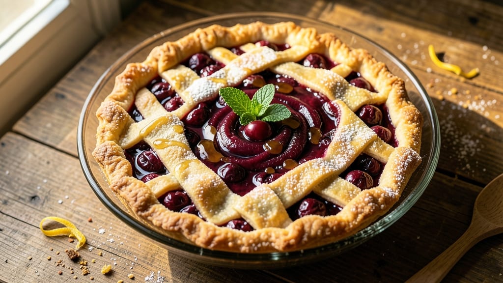 American Spoon Cherry Pie Recipe: Homestyle Lattice Crunch Over Juicy Filling