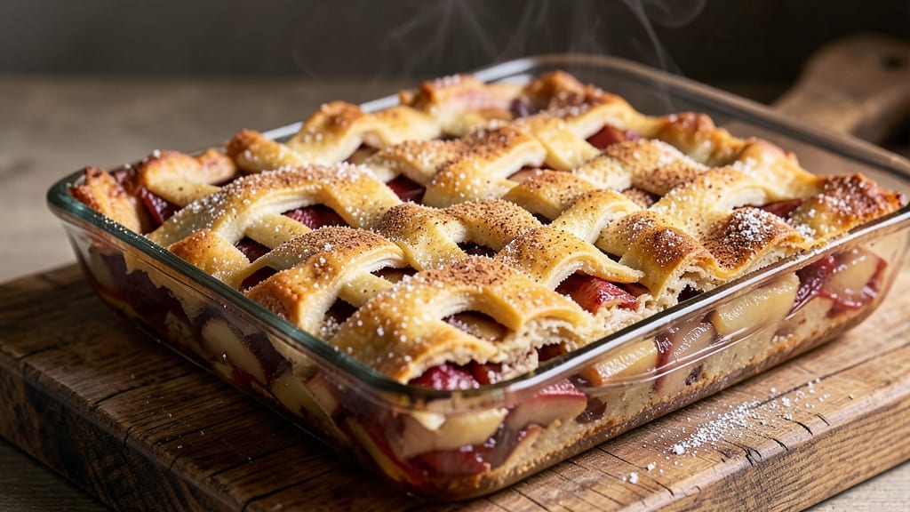 Apple Pie Bars Recipe Taste Home: Homestyle Crunch With Foil-Sealed Vanilla Swirls