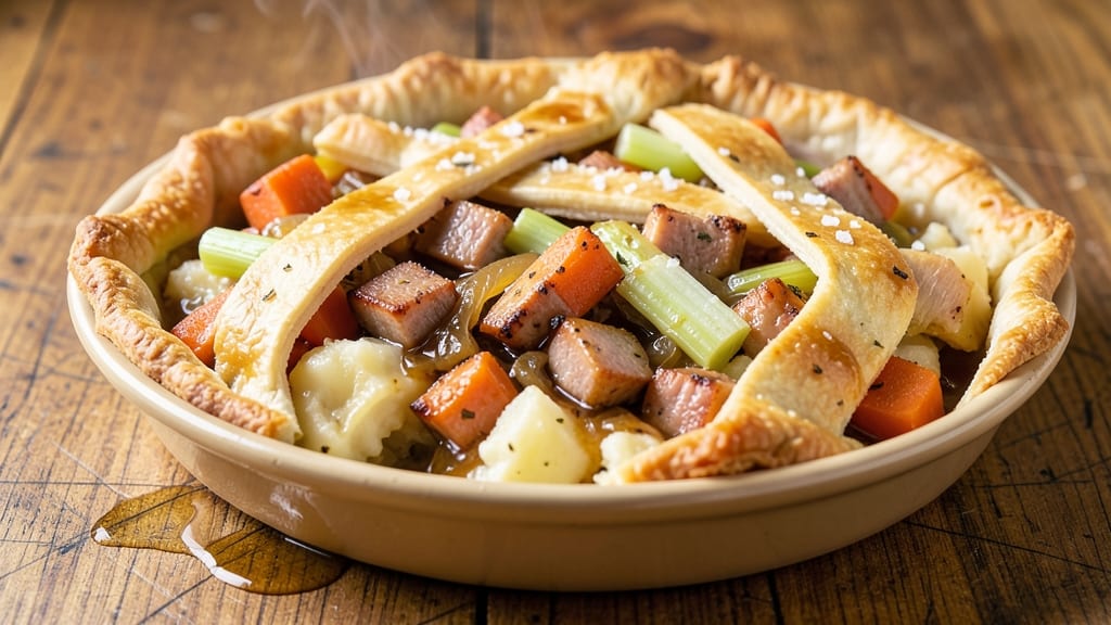 Sloppy Ham Pot Pie Recipe: Savory Gravy and Flaky Crust Harmony in One Dish