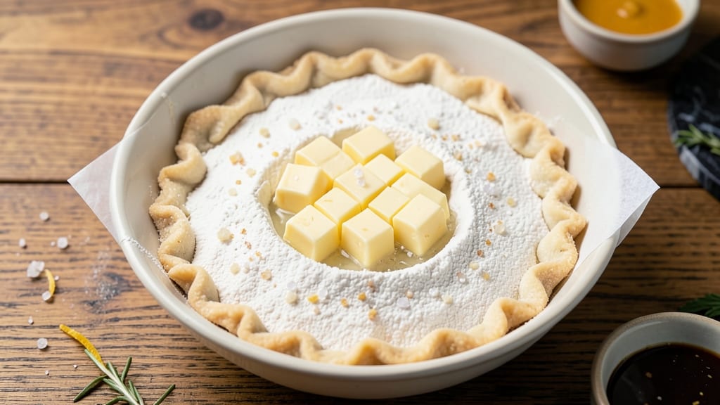 11-Inch Pie Crust Recipe: Cold Butter Layers for Foil-Sealed Crunch