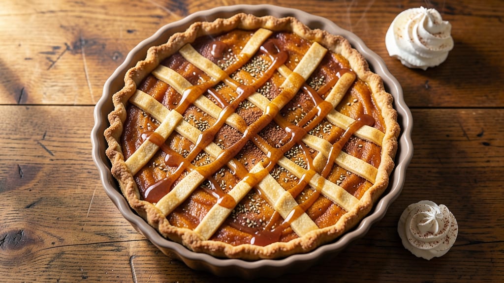 Agave Sweetened Pumpkin Pie Recipe: Silky Spice and Caramelized Topping Magic