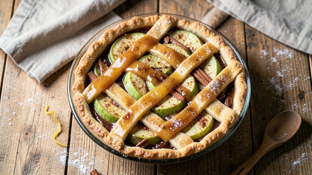 Apple Jack Pie Recipe: Boozy Caramelized Apples in Spiced Crust