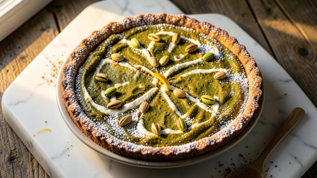 Pistachio No-Bake Pie Recipe: Crunchy Clusters and Creamy Vanilla Bliss