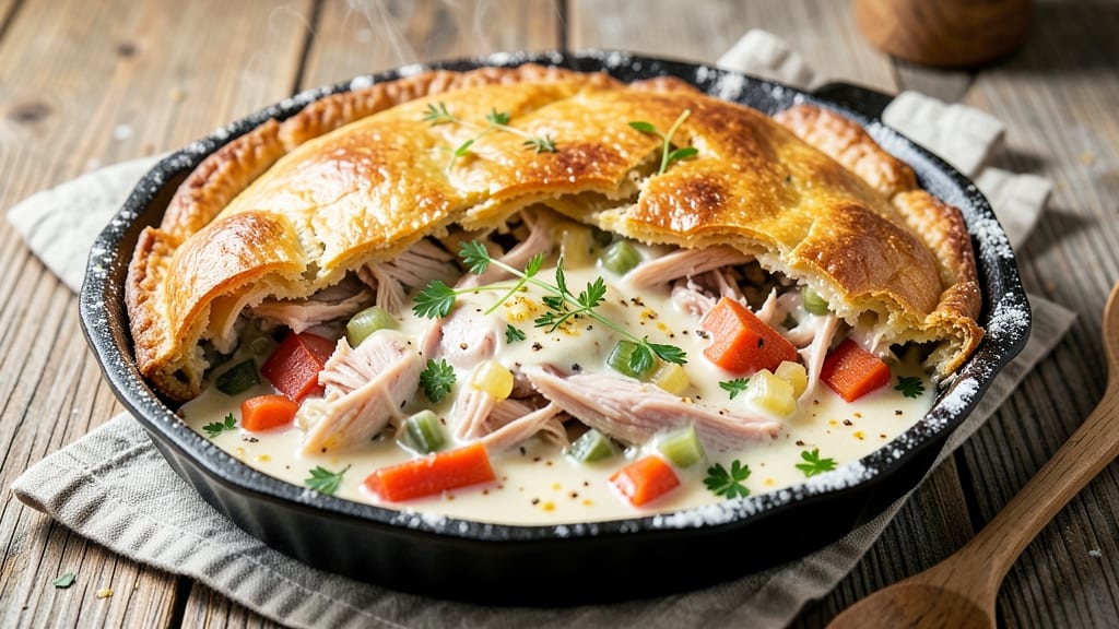Pioneer Woman Leftover Turkey Pot Pie Recipe: Golden Crust, Savory Gravy Magic