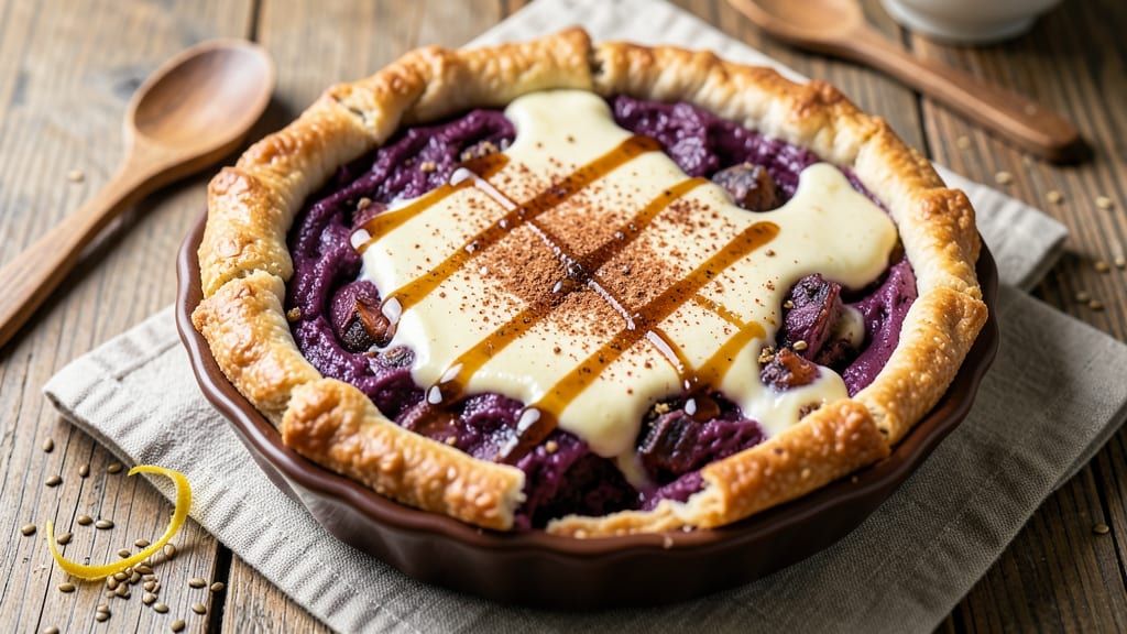Purple Sweet Potato Vegan Pie Recipe: Deep Purple Swirls Without Dairy